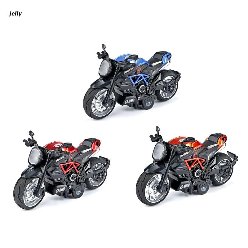 448C 1:12 Scale Toy Motorcycle Simulation Miniature Alloy Motorcycle ModelSound and Light Collection Children Toy Gift